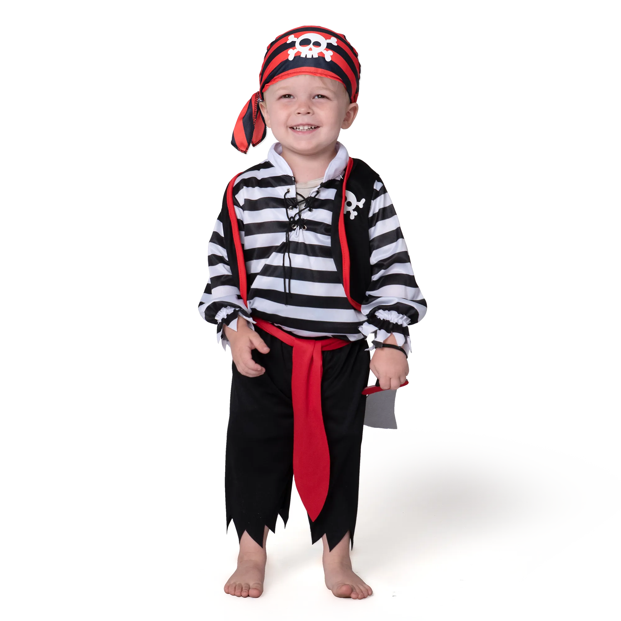 Striped Pirate Costume - Child