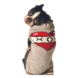 Tattoo Mom Hand Knit Wool Dog Sweater by Chilly Dog