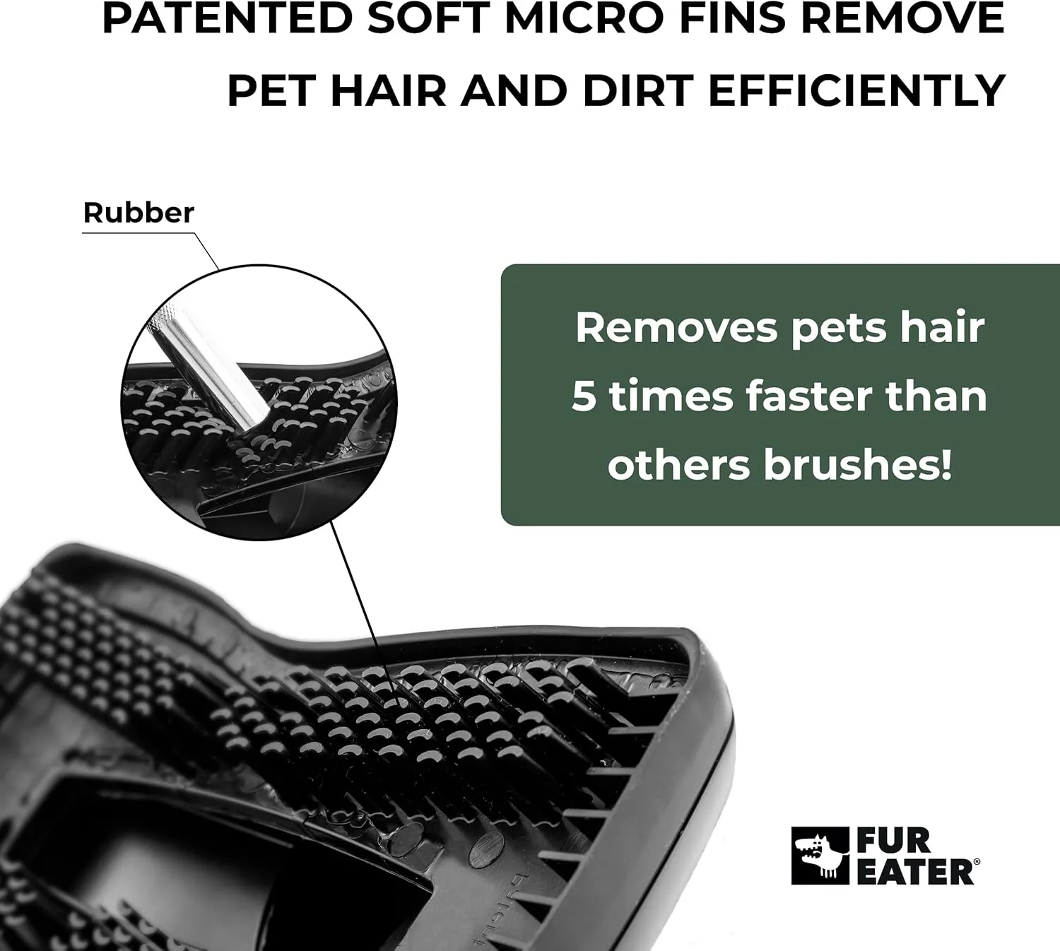 Vacuum Cleaner Attachment for Removing Pet Hair, Professional Cats & Dogs Hair Remover, Vacuum Cleaner Accessories, Universal Fit for Vac Cleaners 1 1/4 and 1 3/8 in (32 & 35 mm)