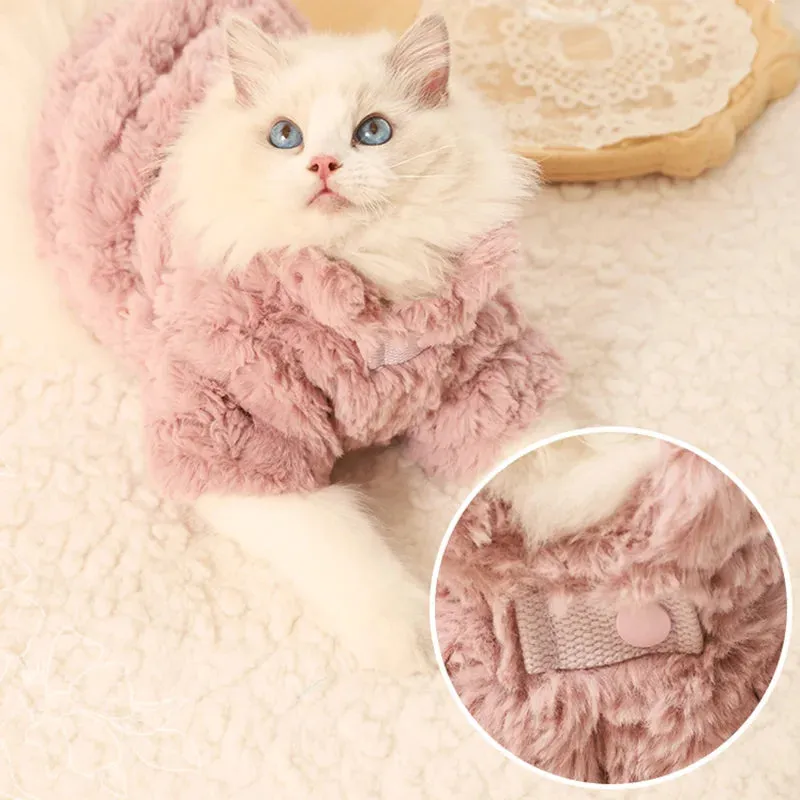 Winter Warm Clothes Pet Cat Vest - Soft Fabric Small Dog Puppy Clothing - Keep Your Pets Cozy and Comfortable with Pet Cat Supplies
