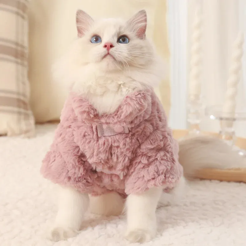 Winter Warm Clothes Pet Cat Vest - Soft Fabric Small Dog Puppy Clothing - Keep Your Pets Cozy and Comfortable with Pet Cat Supplies