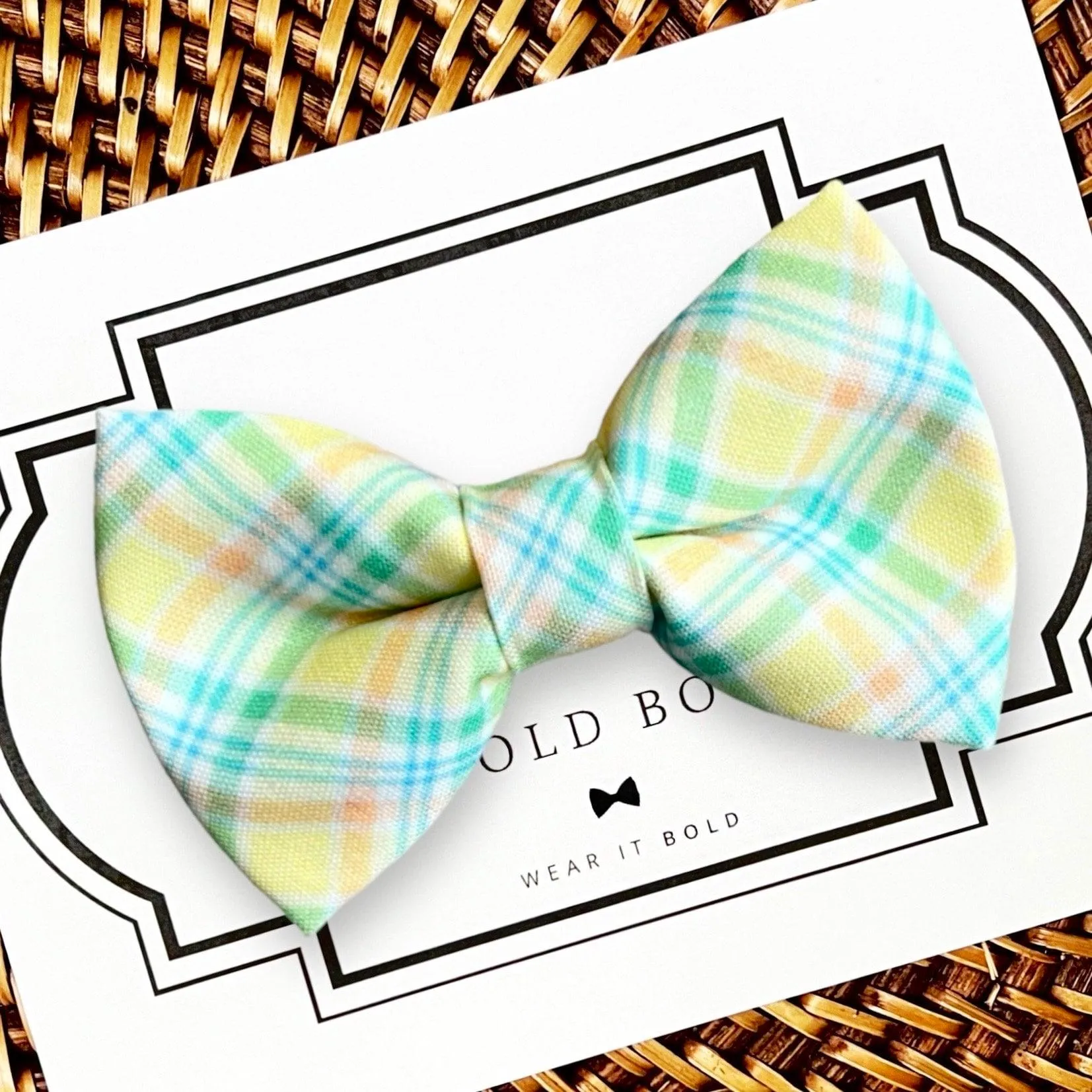 Yellow Easter Dog Bow Tie or Cat Bow Tie