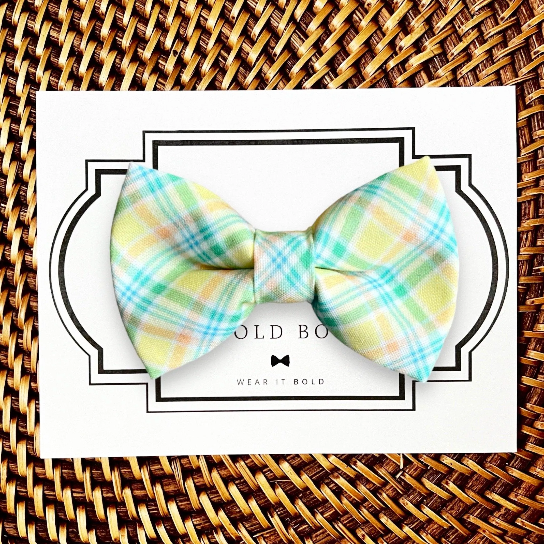 Yellow Easter Dog Bow Tie or Cat Bow Tie