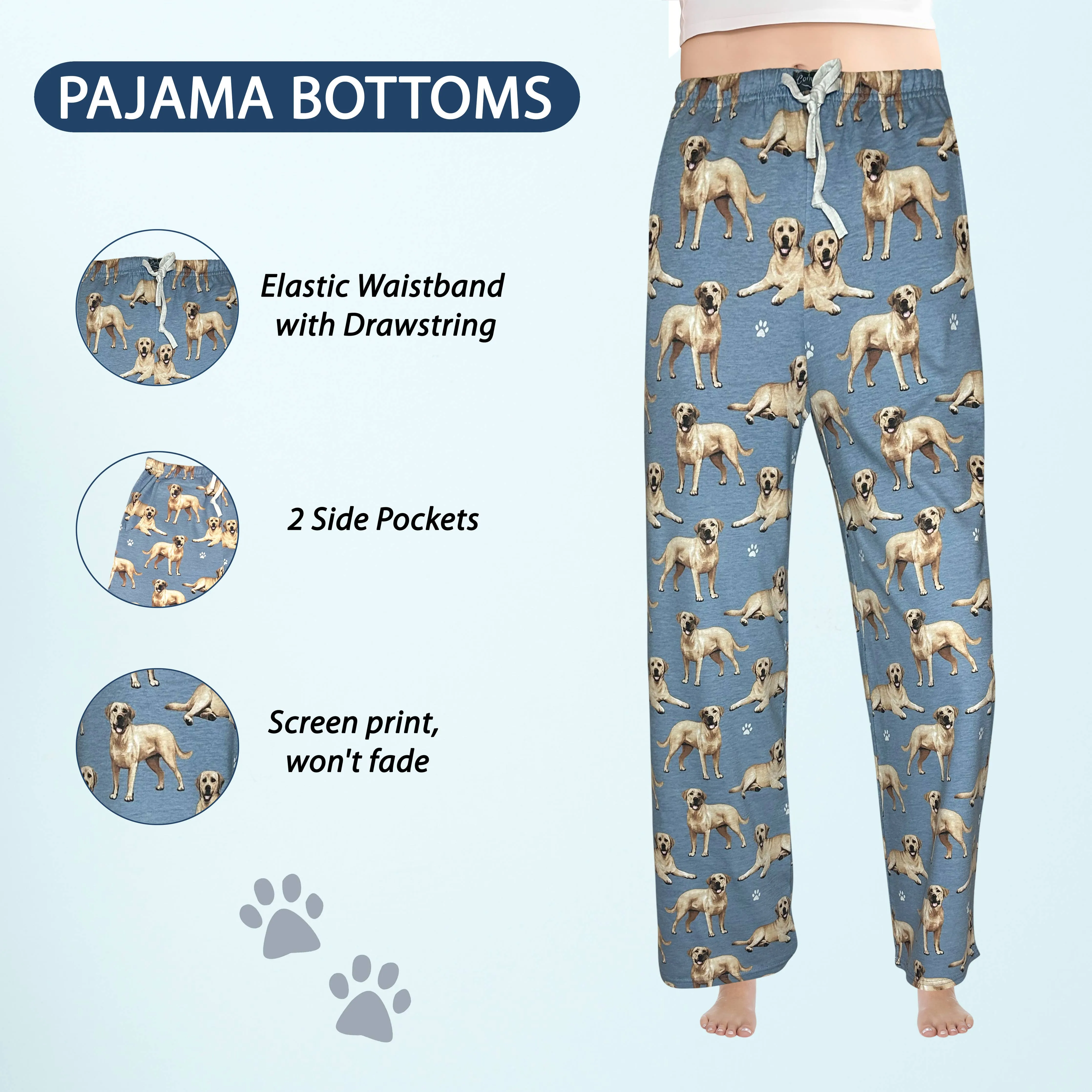 Yellow Labador Pajama Pants