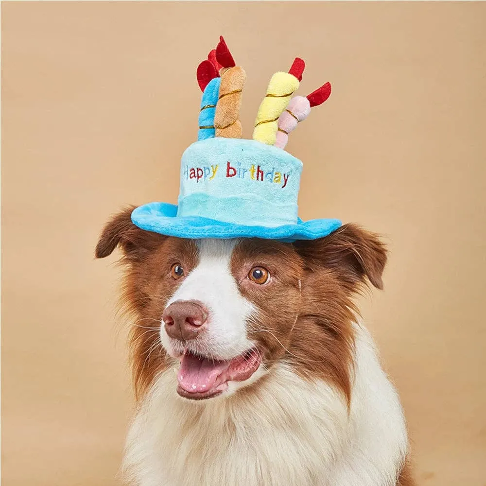 YINEVERHOME - Cute dog birthday hat toy, dog birthday gift