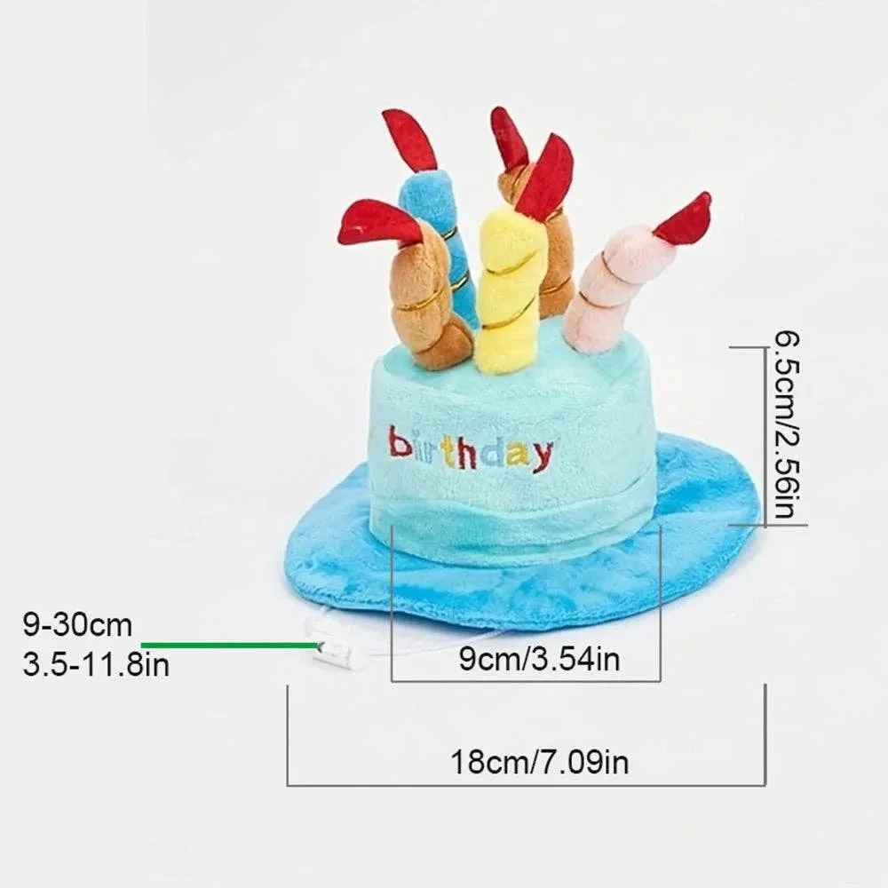 YINEVERHOME - Cute dog birthday hat toy, dog birthday gift